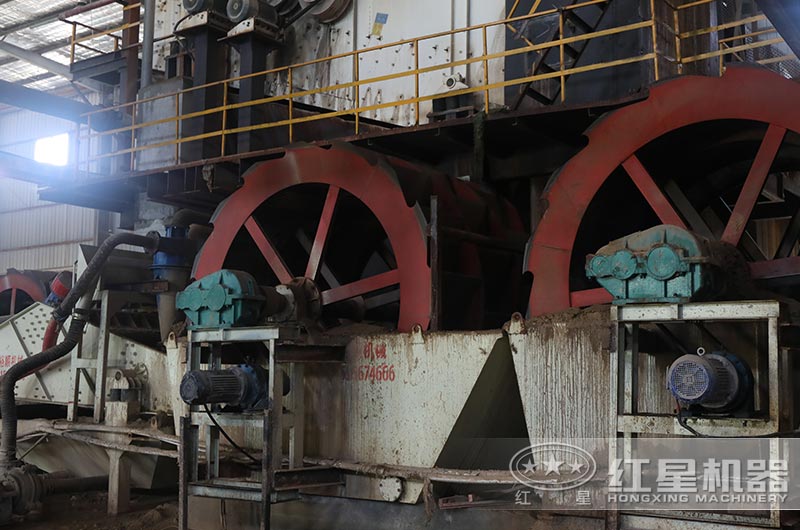 一小時160噸洗沙機(jī)現(xiàn)場