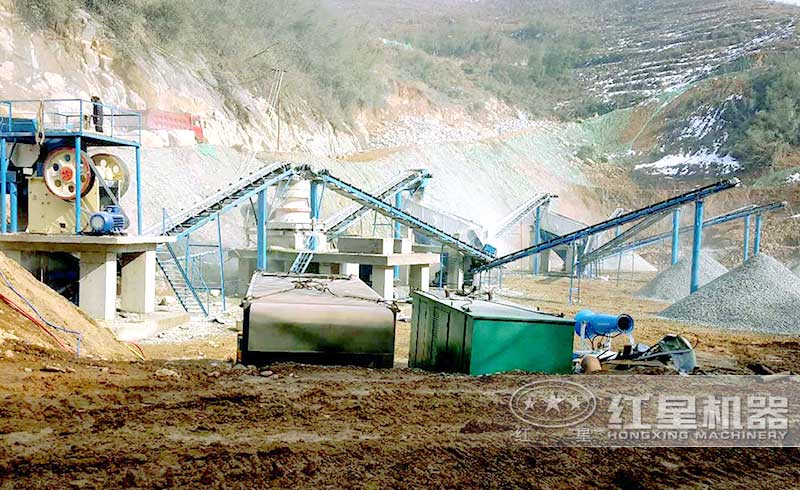 圓錐破碎石制砂現(xiàn)場 圓錐破碎石制砂現(xiàn)場