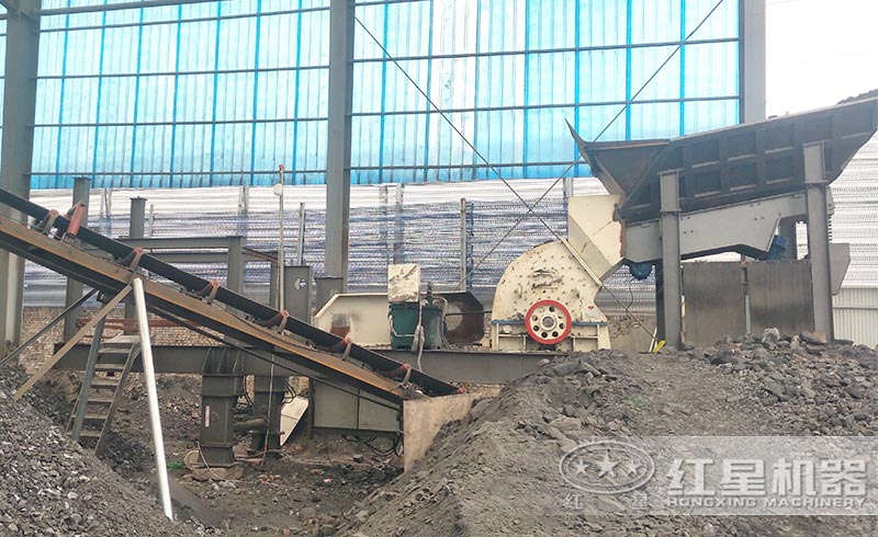 礦渣破碎機現場