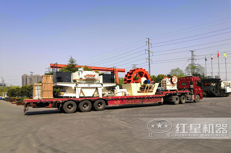 成套石料生產線設備發貨