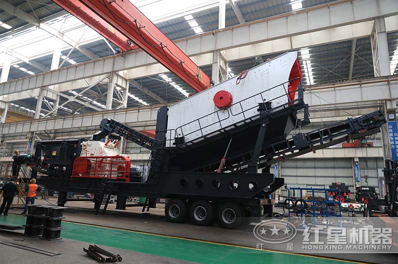 輪胎反擊破振動篩移動破碎站