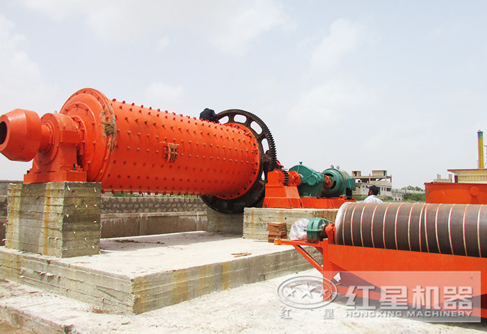 球磨機與濕式磁選機 球磨機與濕式磁選機