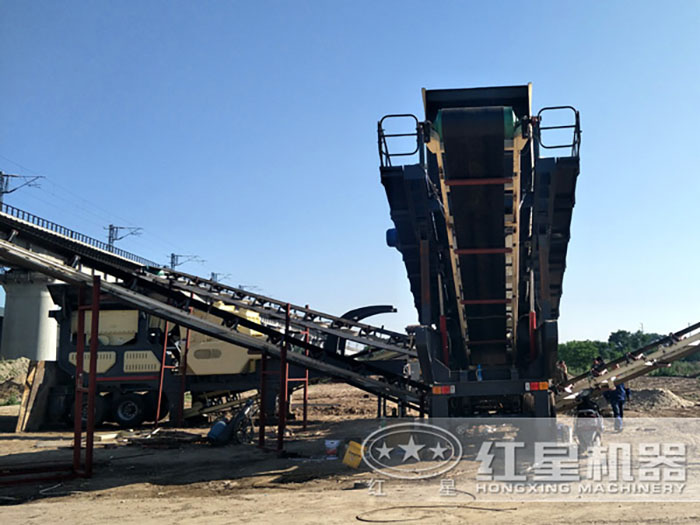 建筑垃圾破碎機現場安裝圖