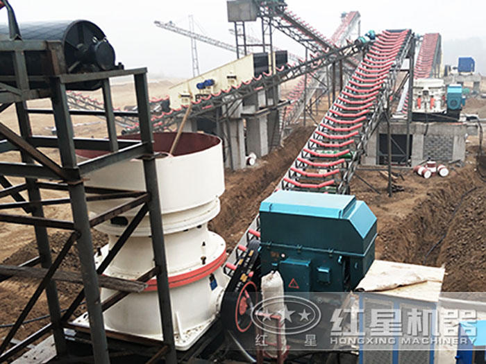 圓錐式破碎機現場安裝圖