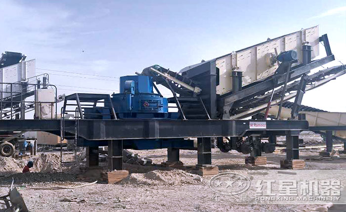 移動式制砂機生產線現場