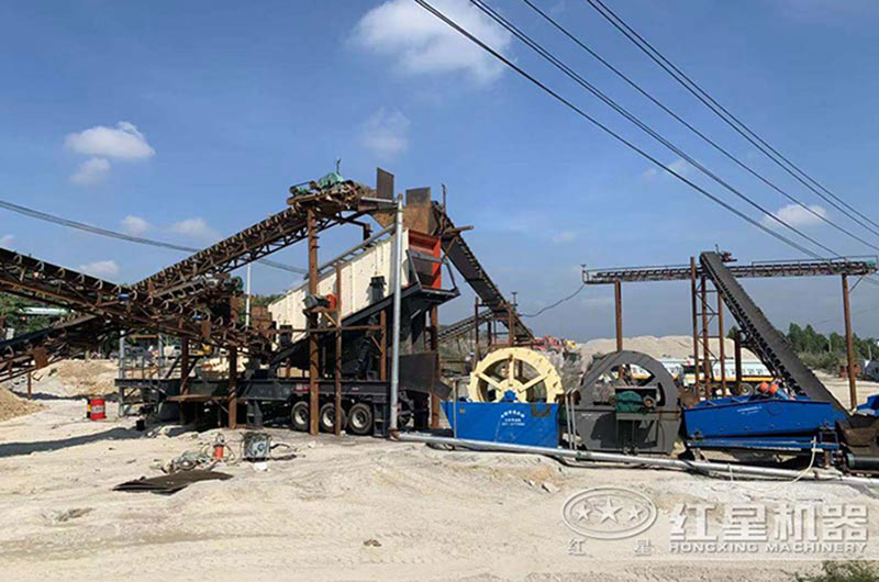 移動式制砂機現場 移動式制砂機現場