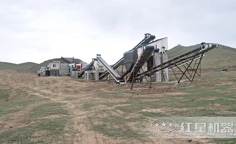 碎石子生產線現場