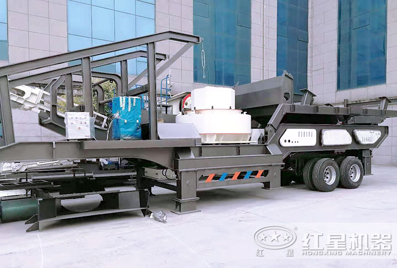 大型車載移動式粉石機搭載制砂機 大型車載移動式粉石機搭載制砂機
