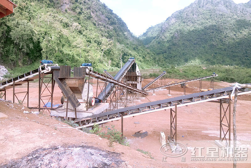 小型反擊碎石機配置破碎生產線