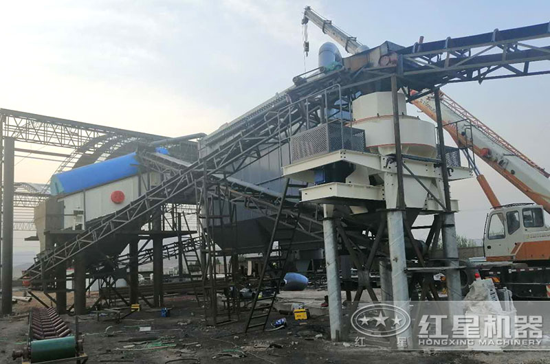 湖南株洲鵝卵石制砂現場 湖南株洲鵝卵石制砂現場