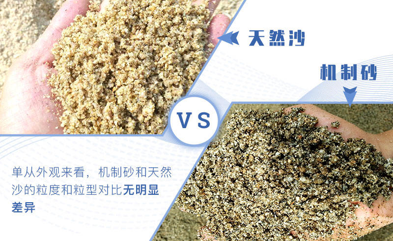 機制砂與天然河沙對比