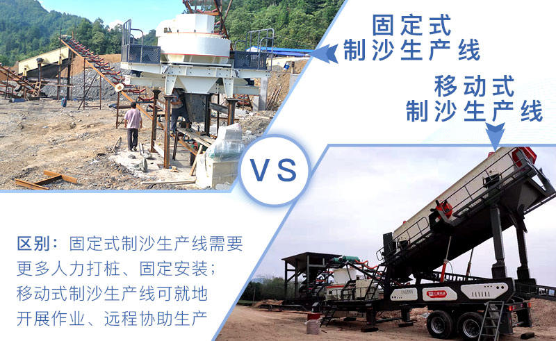 固定和移動制沙生產線區別
