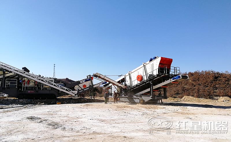 移動破碎機組合生產現場 移動破碎機組合生產現場