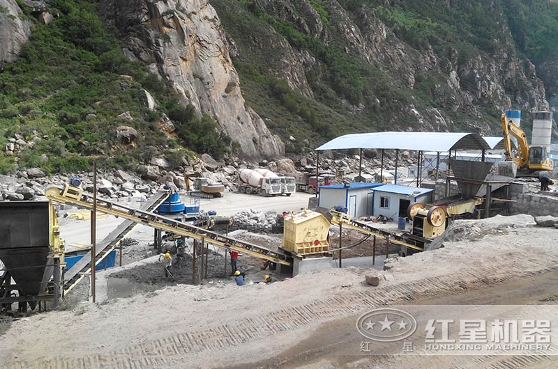 山東聊城制砂現場