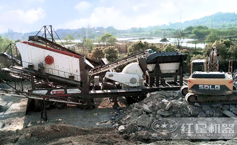 移動式煤矸石制砂生產線