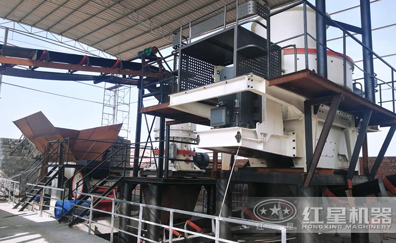 砂石廠設備安裝中 砂石廠設備安裝中