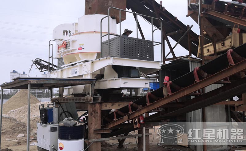 鵝卵石制砂機(jī)械設(shè)備安裝中