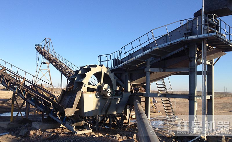 洗砂機現場 洗砂機現場