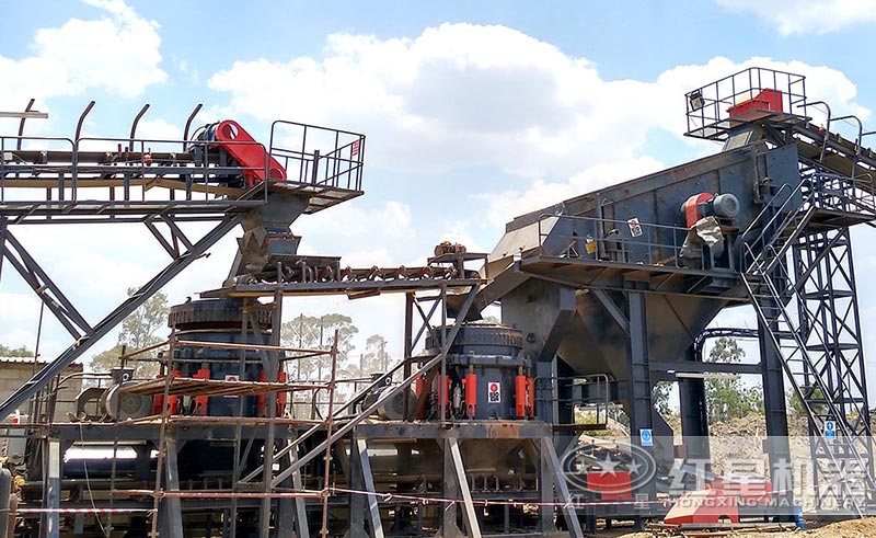 石子破碎機現(xiàn)場