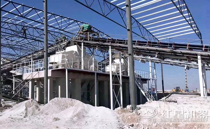 反擊破碎機現場安裝圖