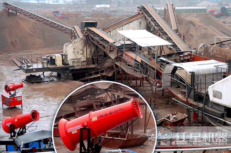 除塵霧炮機(jī)使用現(xiàn)場(建筑垃圾移動破) 除塵霧炮機(jī)使用現(xiàn)場(建筑垃圾移動破)