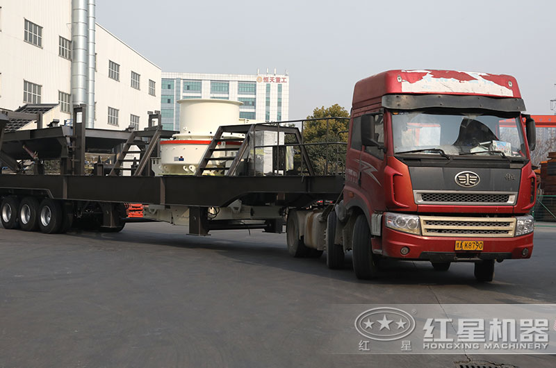 紅星車間移動制砂機發貨