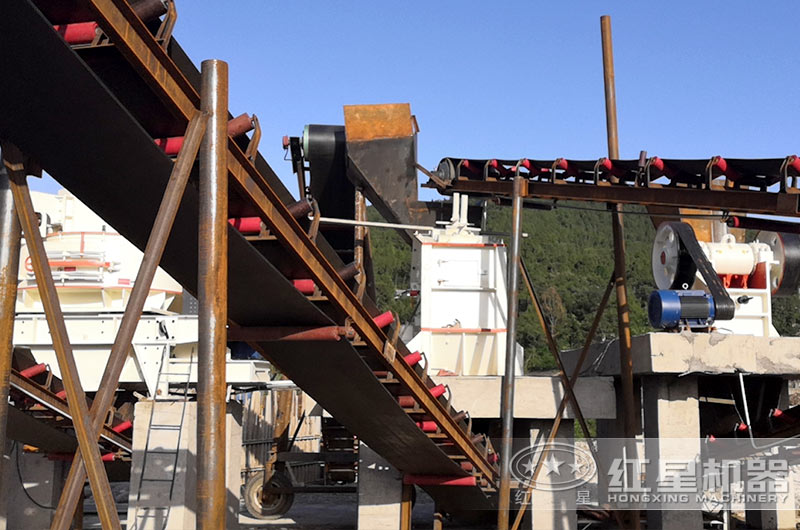 安徽石灰石制砂現場