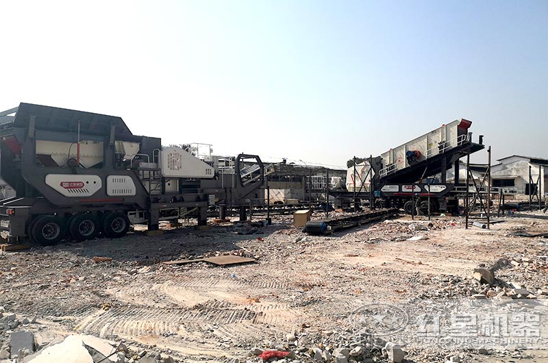 北京建筑垃圾工地處理現場