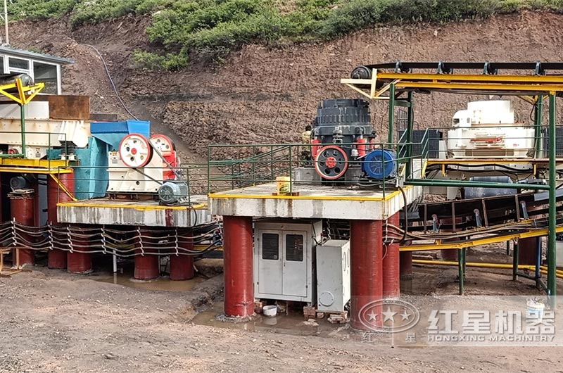 河南新鄉鵝卵石制砂生產線 河南新鄉鵝卵石制砂生產線