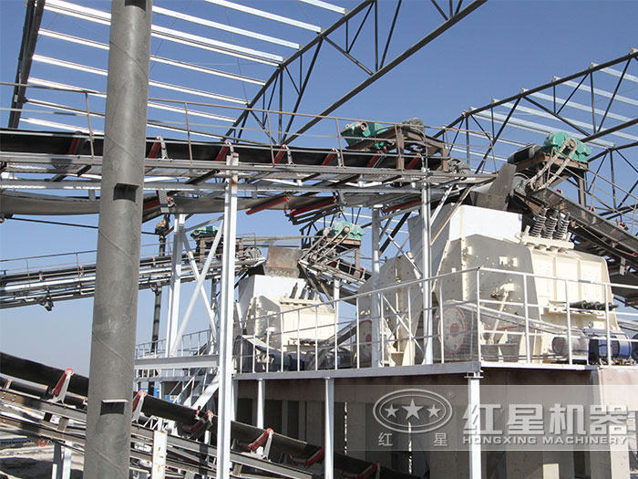 河北大型砂石生產線現場