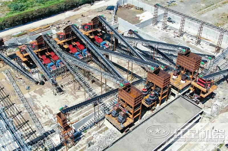 浙江舟山大型環保砂石生產線俯瞰 浙江舟山大型環保砂石生產線俯瞰
