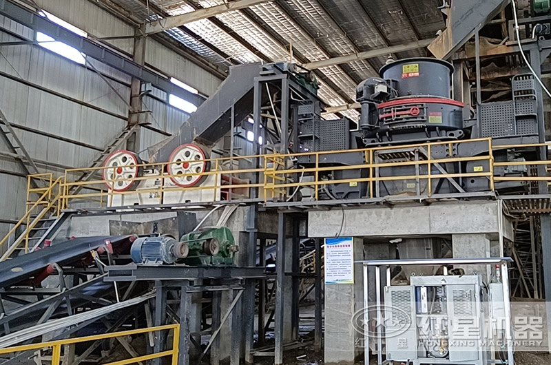 制砂生產線廠房環保現場 制砂生產線廠房環保現場