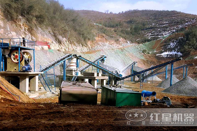 砂石同出制砂生產(chǎn)線現(xiàn)場