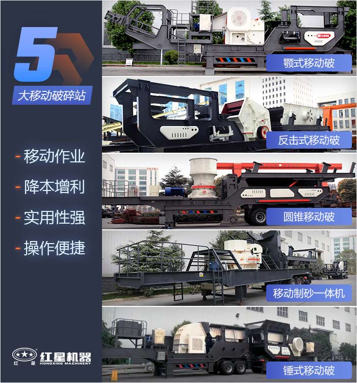 多種移動(dòng)破碎機(jī)組合配置
