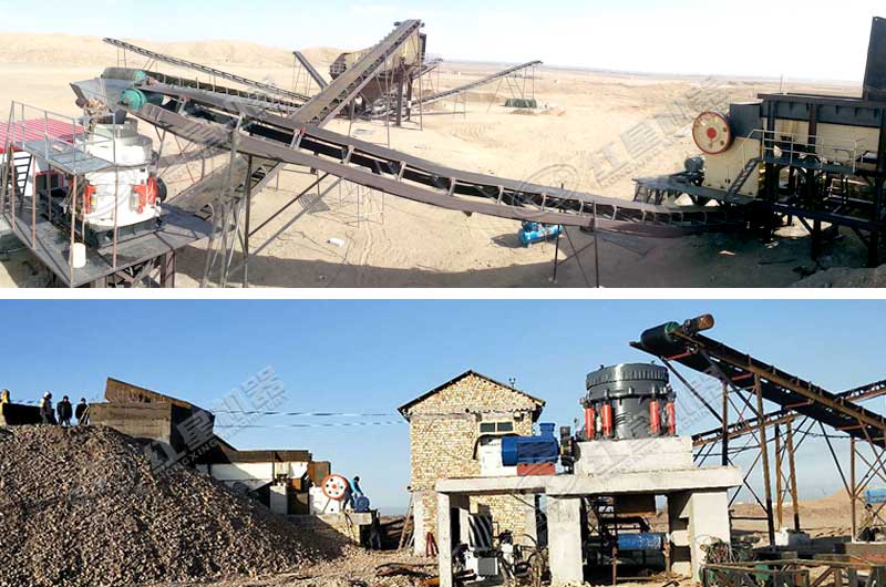 紅星機器廠家承建的鄂破圓錐破現場 紅星機器廠家承建的鄂破圓錐破現場