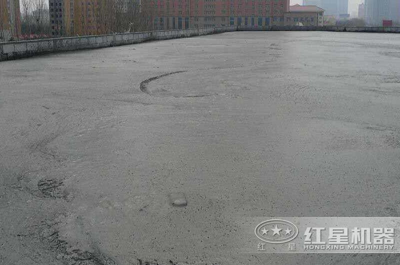 干粉砂漿應用現場