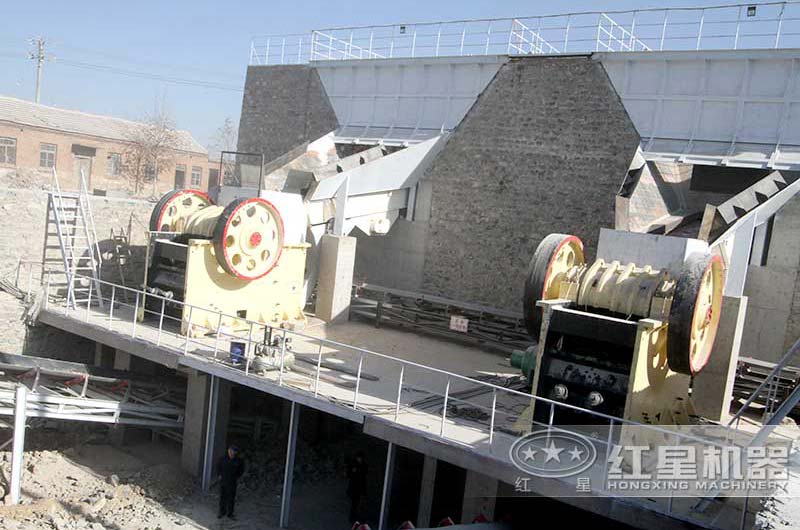 河北大型砂石生產線現場