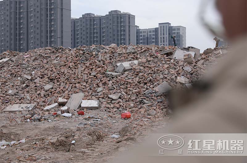 建筑垃圾拆遷現場