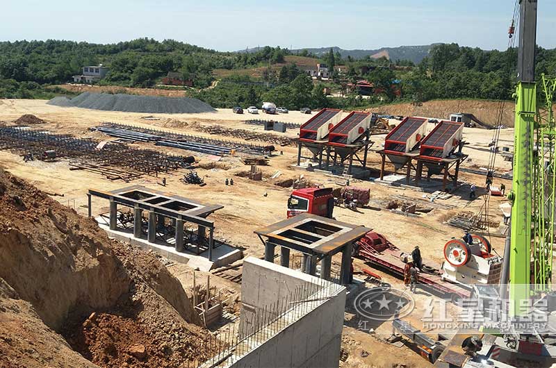 大型砂石生產線基建也是一筆不小的投入