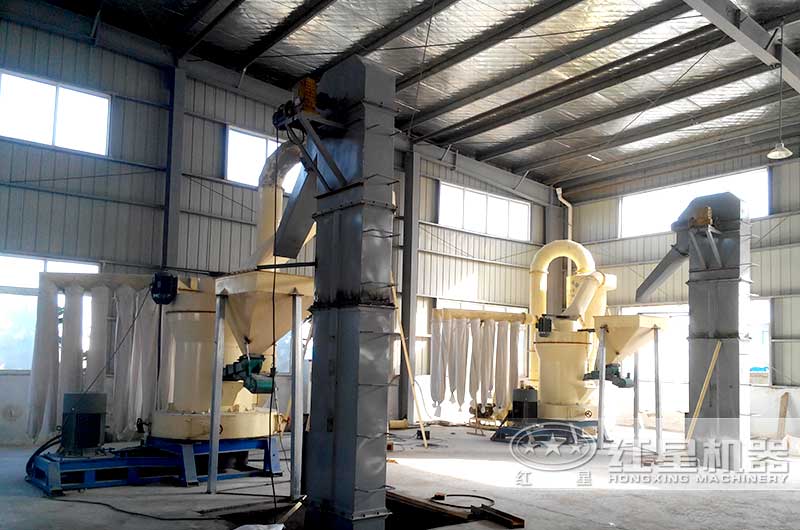 兩套磨粉生產線現場