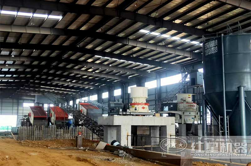 安徽時(shí)產(chǎn)200噸全自動(dòng)封閉式制砂生產(chǎn)線