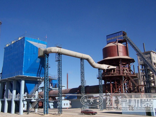 1000噸石灰回轉(zhuǎn)窯現(xiàn)場圖