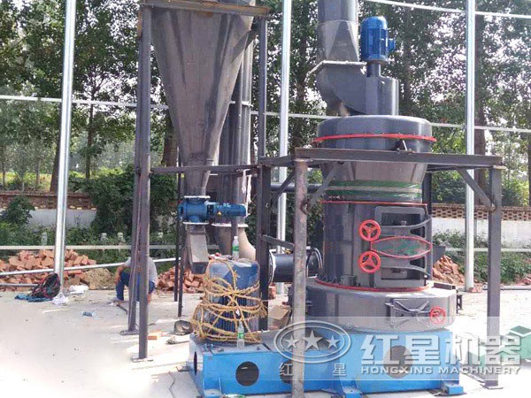 微粉87磨粉機作業流程現場圖