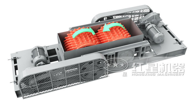 雙齒輥破碎機結構圖 雙齒輥破碎機結構圖