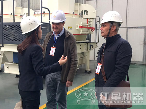 制砂機用戶來場參觀圖