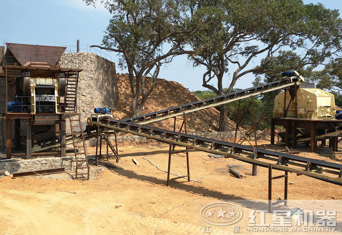 1250×1400反擊式破碎機(jī)現(xiàn)場作業(yè)圖