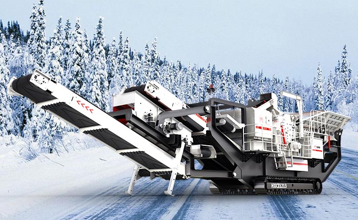 履帶移動式破碎機雪地圖