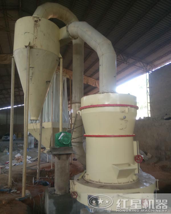 江西客戶的磨粉機安裝現場