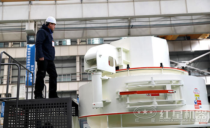 客戶到場參觀VSI制砂機圖