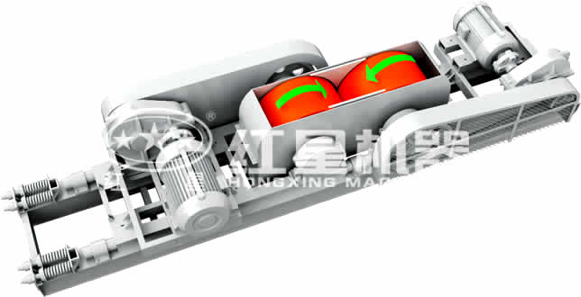 小型對輥式破碎機破碎物料展示 小型對輥式破碎機破碎物料展示